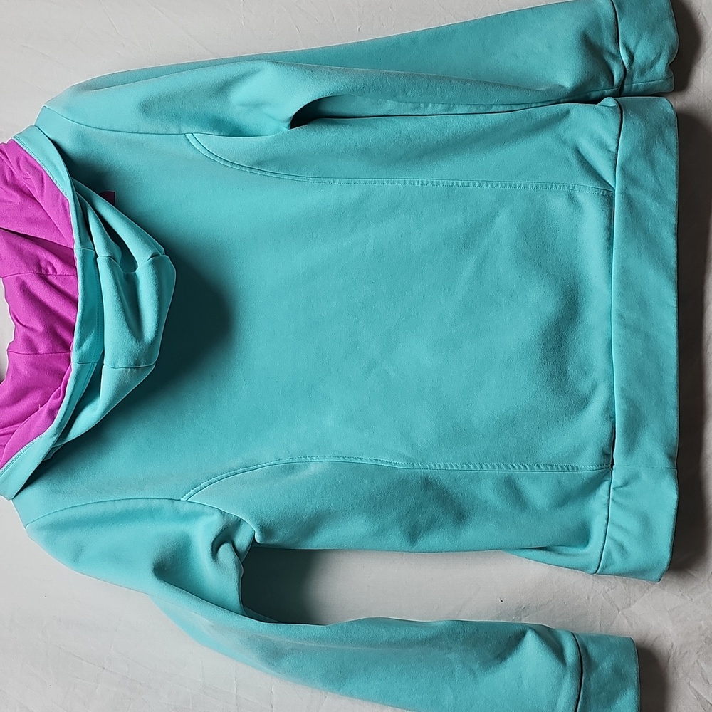 The North Face Turquoise and Magenta Hoodie - Picture 3 of 10